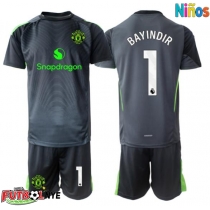Camiseta Manchester United Altay Bayindir #1 Portero Visitante Equipación para niños 2025-26 manga corta (+ pantalones cortos)